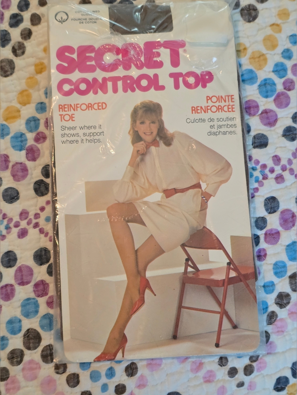 Vintage Pantyhose SECRET Black SEALED Hosiery Canada